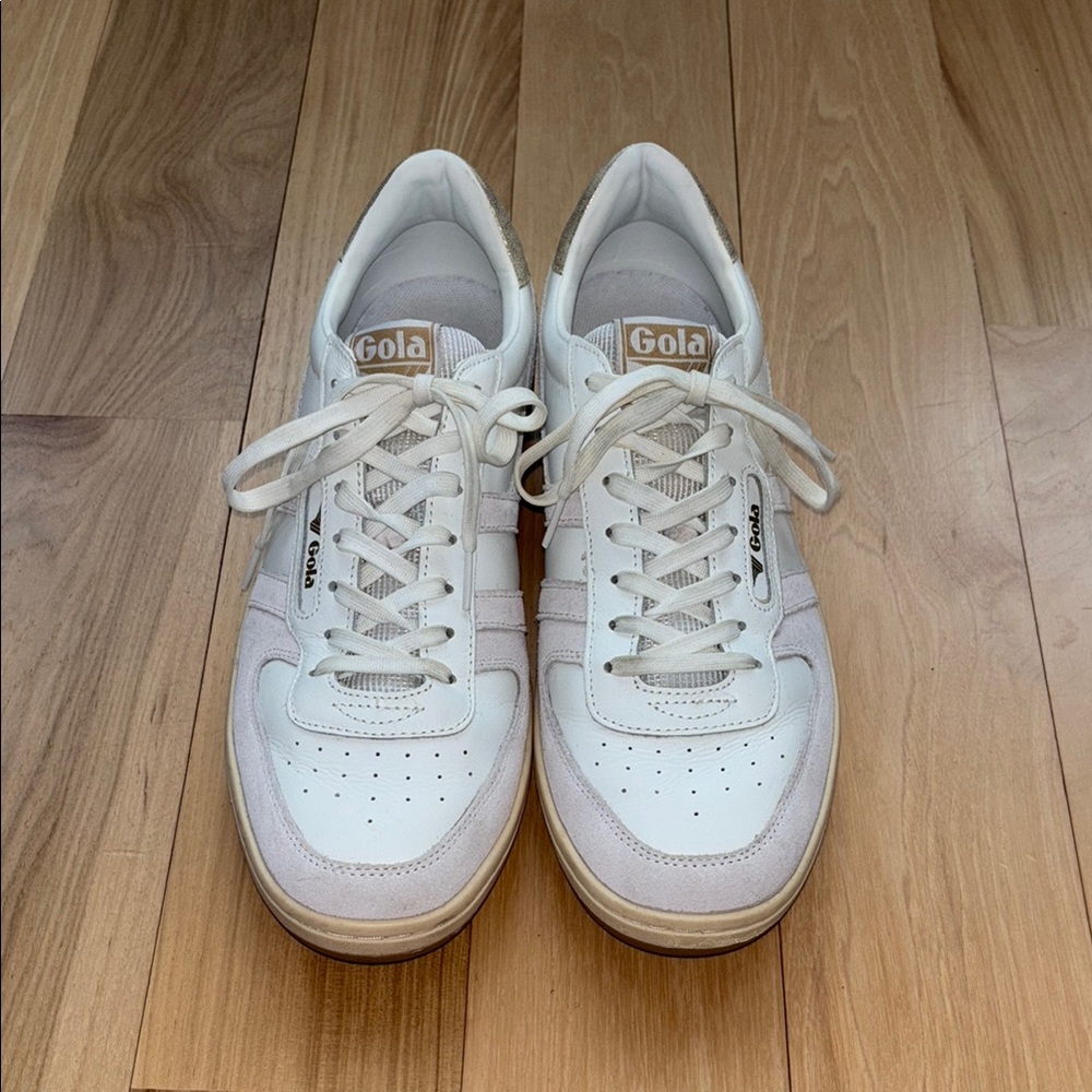 Gola White and Tan Women's Sneakers